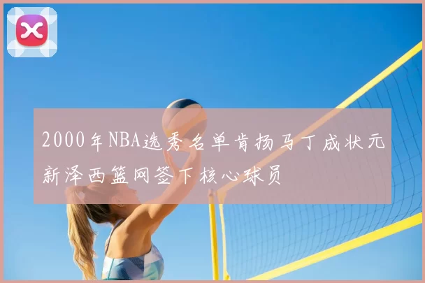 2000年NBA选秀名单肯扬马丁成状元新泽西篮网签下核心球员