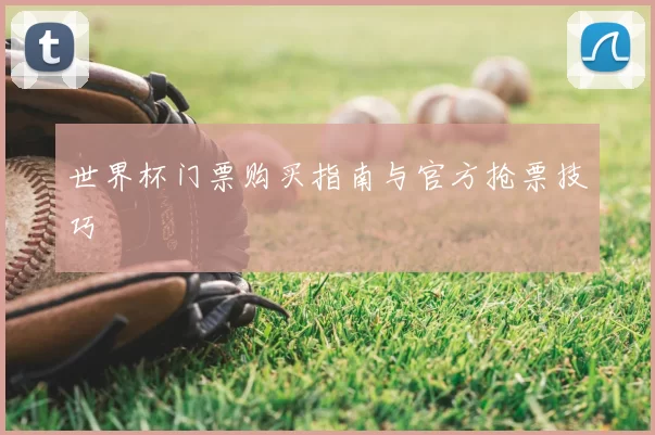 世界杯门票购买指南与官方抢票技巧