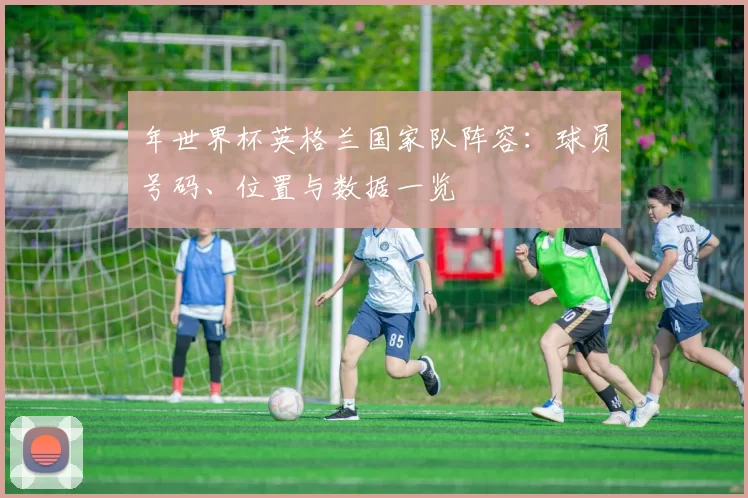 年世界杯英格兰国家队阵容：球员号码、位置与数据一览